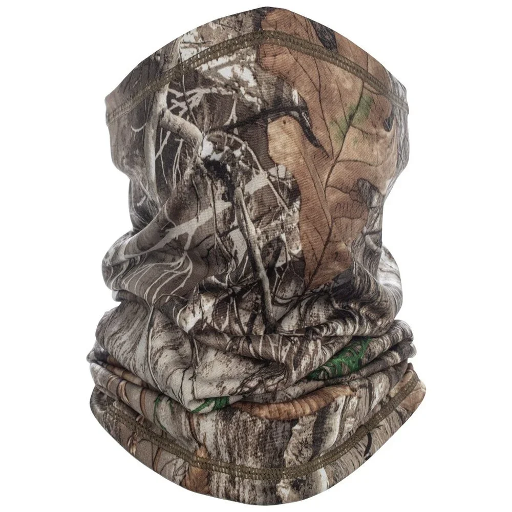 Moisture Wicking Camouflage Neck Gaiter Versatile Multi-Use Hunting Accessory